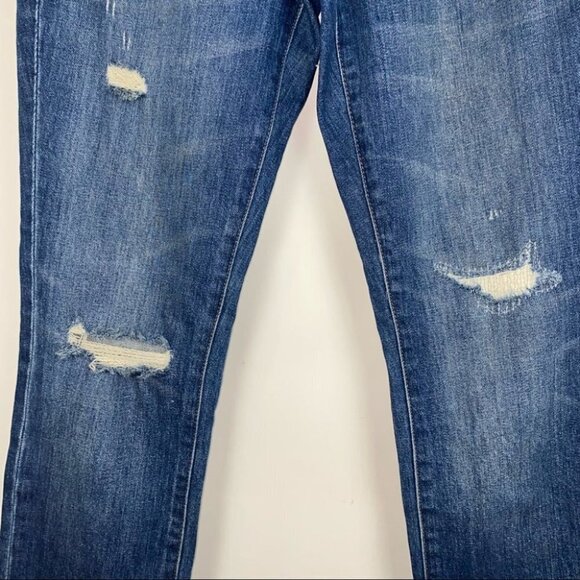 Madewell The Slim Boyjean in Brinville Wash: Rip and Repair Edition - Picture 5 of 10